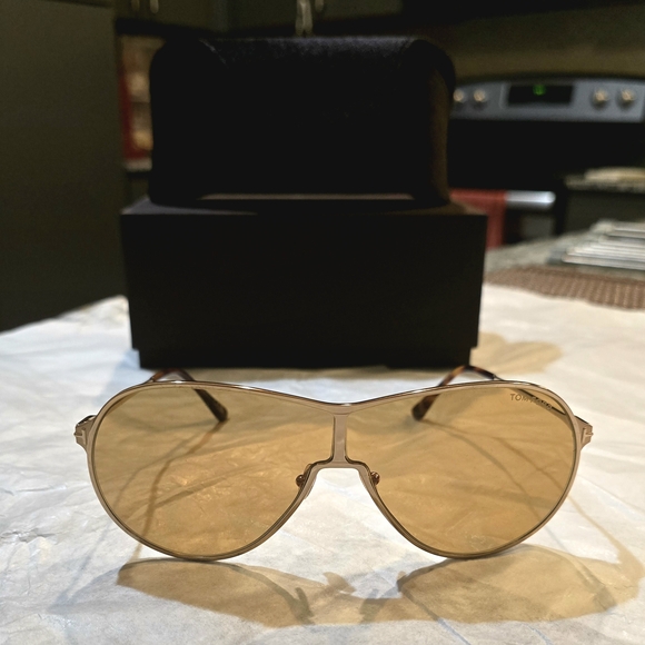 Tom Ford Gold Aviator Sunglasses